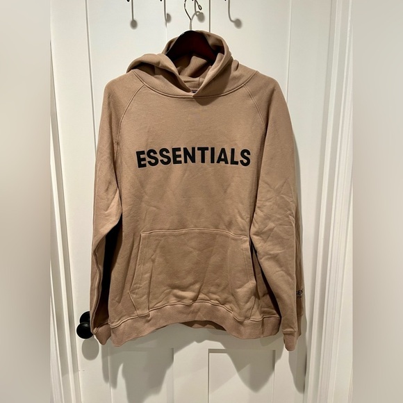 Essentials Fear Of God Hoodie, Khaki- Men’s Medium NWOT Rare - Picture 2 of 7